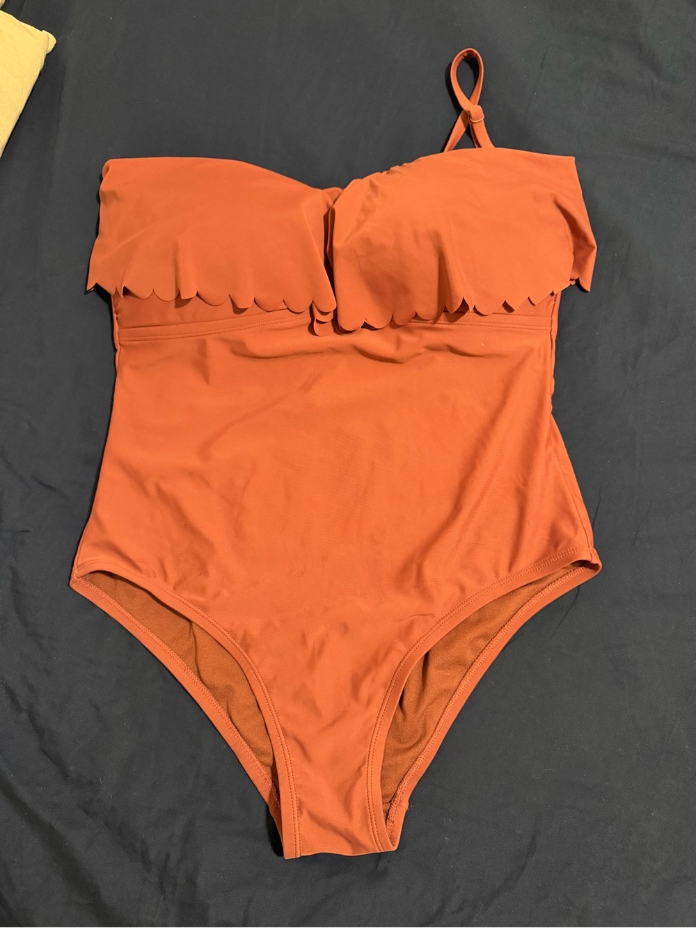 Kona Sol Mauve-Rose Ruched Swim Top